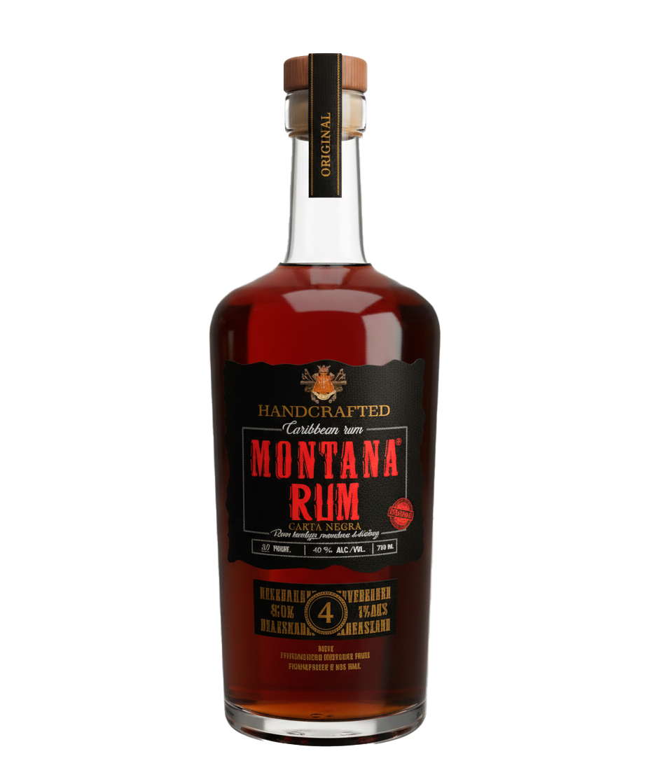 Ron Montana Carta Negra - Ron Premium del Caribe con Destilación Británica